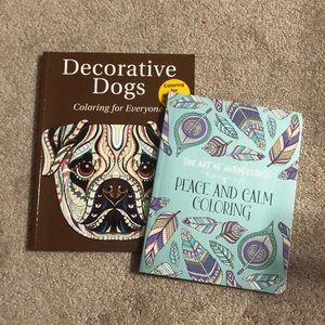 2 Adult coloring books